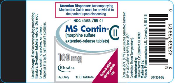 Buy MsContin (morphine Sulfate) 100 Mg Oral Tablets  x 1's